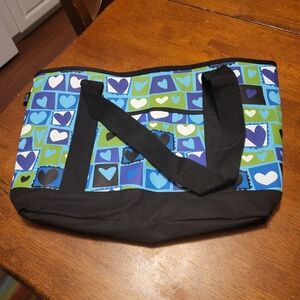 Lennie insulated tote bag hearts
